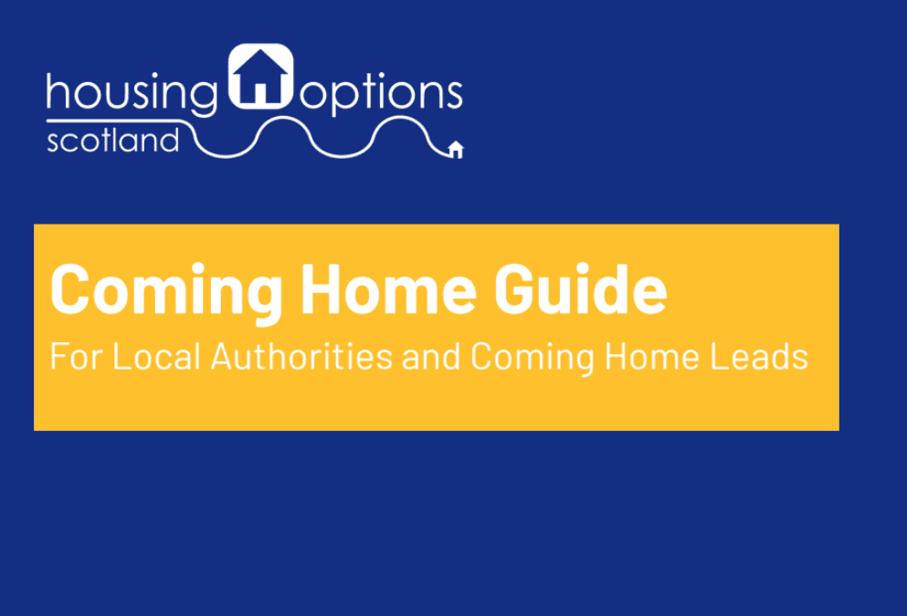 Cover of the Coming Home Guide for Local Authorities and Coming Home Leads