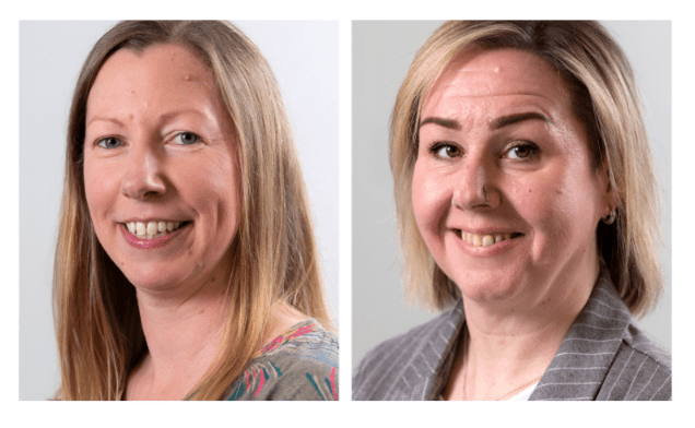 Headshots of Karen Campbell and Sally Stimson to accompany news story on their appointments in May 2026